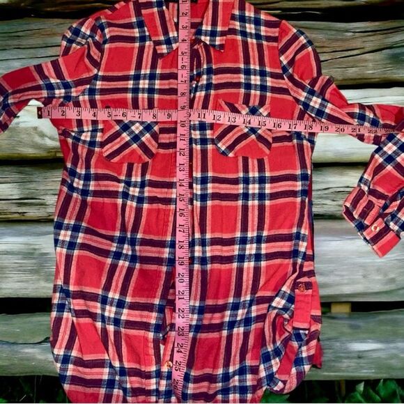 Derek Heart Plaid Flannel Appliqué Michigan Mitten Women’s Size Size Medium EUC - Picture 12 of 16